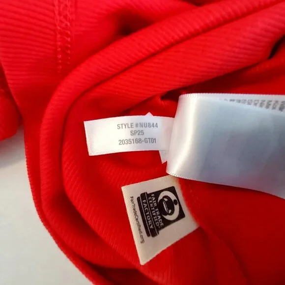 Madewell Womens Red Ribbed Tank Top Size  XL  Sleeveless Casual Lightweight - Picture 10 of 10